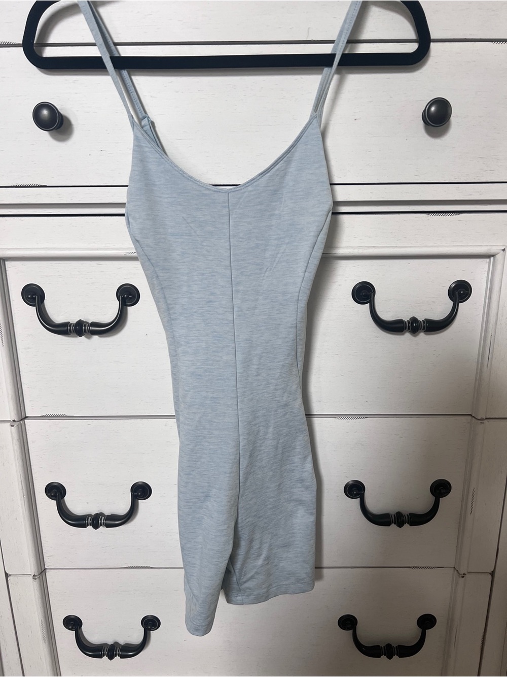 Victoria's Secret Light blue crisscross back onesie
